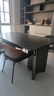 卡尔适轻奢极简岩板餐桌家用小户型现代简约金属长方形餐桌椅组合BN228 岩板餐桌+伊姆斯椅*4 160*90*75cm【全托底板】 实拍图