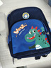 艾欣儿 儿童幼儿园小班书包女生男孩大中班可爱通动漫护脊小书包背包 老蓝配浅蓝大恐龙图 实拍图