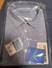海澜之家（HLA）长袖衬衫男牛津纺翻领轻商务纯棉衬衣男春秋 蓝灰22 M 175/92A 推荐68-74kg 实拍图