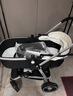 纽贝耳newber婴儿车 婴儿推车 婴儿车0-3岁用折叠可坐可躺带减震 可换向 黑白  遮阳防蚊罩+护脊睡板 实拍图