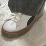 彪马（PUMA）【厚底鞋】增高黑白松糕鞋女复古休闲板鞋PLATFORM394369 白-黑色-01 38 实拍图