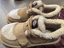 Dickies女士雪地靴舒适休闲平底鞋加绒加厚棉鞋 黄棕 36  实拍图