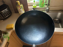 章丘铁锅正宗手工锻打铁锅无涂层物理不粘锅炒锅老式家用炒菜锅厨具轻音 2.0标准版古法烤蓝 32cm 实拍图
