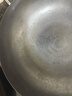 阎铁匠章丘炒锅铁锅 炒菜锅无涂层家用不易粘锅圆底轻便炒勺锻打已开锅 32cm黑锅镜面木把带耳3-5人D 32cm 圆底炒锅 实拍图