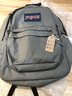 JANSPORT杰斯伯书包轻便双肩包男女旅行包简约背包电脑包学生校园 4QUE7H6雾灰-侧袋+隔层 实拍图