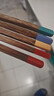 双枪（Suncha）鸡翅木筷子 中式分色筷 一人一筷家用无漆实木筷子5双装 实拍图