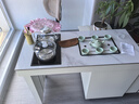 亿品天城旋转岩板茶台轻奢移动旋转一体桌椅组合阳台泡茶2025新款现代简约 茶桌 【可移动360°旋转】 100x45cm【可移动360°旋转】 实拍图