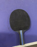 双鱼（DOUBLE FISH） 乒乓球拍初学者成品拍双面反胶皮套装快攻型学生业余训练乒乓拍 套拍 316A一横一直 实拍图