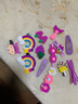 儿童网红卡通发夹韩国公主头饰女童小女孩碎发BB发卡可爱宝宝发饰 TS122-06紫色彩虹发夹14件套 实拍图