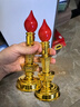 善扬电子蜡烛灯长明灯插电供灯电蜡烛灯财神爷灯供佛灯电烛灯佛台灯 5寸-单亮(电池款) 高17cm 实拍图