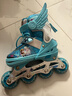 迪士尼轮滑鞋儿童溜冰鞋男童女童套装初学可调全闪直排旱冰鞋中码 实拍图