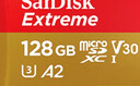 闪迪（SanDisk）128GB TF(MicroSD)内存卡 4K极速金卡A2 V30 U3行车记录仪 运动相机无人机 监控存储卡 读190MB/s 实拍图