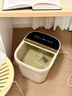 妙界Z6泡脚桶全自动恒温加热软硅胶电动按摩足浴盆智能UV杀菌活水洗脚桶过小腿实用送长辈生日礼物 金 实拍图