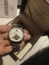 冠琴（GUANQIN）手表男机械表全自动镂空飞轮瑞士品质防水夜光皮带男士双日历手表 名匠-本色白面 实拍图