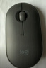 罗技（Logitech）时尚系列 PEBBLE鼠标 无线蓝牙鼠标 办公静音鼠标 女性鼠标对称鼠标 鹅卵石造型 石墨黑 实拍图