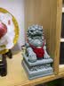焱蜀避煞石狮子一对家用大门摆件神兽麒麟公母一对祠堂阳台汉白玉 狮子一对(高度14.6cm) 实拍图