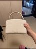 CHARLES&KEITH鳄鱼纹凯莉包手提斜挎婚包包女包生日礼物CK2-50270880-1 Ivory象牙色 S 实拍图