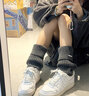 佰姿缘灰色腿套女款配雪地靴堆堆袜套秋冬季保暖小腿套长筒2025新款爆款 深灰 均码 【金属标堆堆袜套】 实拍图