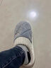 猫力棉拖鞋男士秋冬季居家户外穿厚底毛绒保暖防滑舒适半包跟月子鞋女 灰色 42-43 (250mm)适合41-42 实拍图