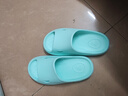朴西小鲨鱼软底儿童凉拖鞋男童宝宝洗澡防滑家居室内拖鞋女童 净水蓝 实拍图