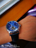 上海牌手表男自动机械表 星期日历夜光国表时尚多功能飞轮男表礼物924 升级版-【蓝盘】 全刻度夜光 双历飞轮 实拍图