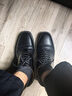 强人商务正装鞋男际华3515品质头层牛皮单皮鞋 15三接头皮鞋 黑色 38 实拍图