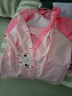 天堂伞天堂背囊式可爱卡通柔软无味儿童带书包位学生雨披男女儿童雨衣 粉色 XL（适合身高120-130） 实拍图