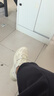 斐乐女鞋老爹鞋火星鞋潮流复古轻便厚底运动鞋女 微白/雨雾灰-WA 38 实拍图