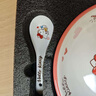 旺佰福三丽鸥凯蒂猫一人食餐具套装轻奢陶瓷饭碗盘筷子乔迁结婚生日礼物 三丽鸥一人食礼盒装-HelloKitty 实拍图