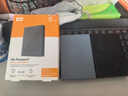 西部数据（WD）5TB 移动硬盘 兼容type-c My Passport随行版2.5英寸 灰 机械硬盘 笔记本电脑外接 大容量加密存储 实拍图