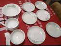 浩雅景德镇陶瓷餐具餐具套装碗盘餐具盘子碗筷套装餐具组合28头雅清 实拍图