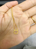 周六福5G黄金项链女小猫足金链坠吊坠 计价AW065013 约2.29g 40+2.5cm  实拍图