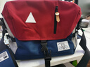 ACROSS邮差包男士斜挎包上班通勤包学生大容量单肩包旅行挎包女相机包包 红蓝 实拍图
