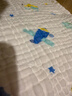 全棉时代 婴儿浴巾 新生儿童6层水洗纱布浴巾宝宝纯棉 狮子飞机蓝95*95cm 实拍图