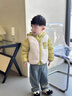 巴拉巴拉童装儿童羽绒服两件套男童女童宝宝冬装连帽外套 绿白色调00341 110 充绒量35g 实拍图