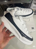LOXKI/洛克斯基【明星同款】板鞋子男秋冬经典百搭休闲鞋男 小圆鞋Lite 黑白 42 实拍图