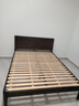 源氏木语实木床卧室双人床黑胡桃木斜靠大板床1.5*2.0m高铺京仓款 实拍图