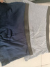 莫代尔4条男士内裤男平角特大码胖子肥佬220斤加肥加大宽松四角裤 纯棉款（黑+宝蓝+深灰+浅灰） 4条 6XL （建议体重240-280斤） 实拍图