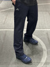 卡帕（Kappa）男裤背靠背针织运动裤男春秋新款男款休闲卫裤男士裤子KPGGAAK01D 【修身/运动/轻盈】暗夜蓝黑-906 M （推荐尺码170/80A） 实拍图
