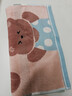 洁丽雅A类儿童毛巾 亲肤可爱小熊卡通纯棉洗脸毛巾 兰+粉两条装 实拍图