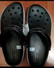 卡骆驰洞洞鞋贝雅卡骆班轻便耐磨一脚蹬休闲鞋|205089 黑色/白色-066 40 (250mm) 实拍图