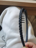 美肤语带齿防滑洗脸发箍(编发款)黑磨砂束发卡头箍碎发整理器男女MF8721 实拍图