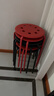宜家（IKEA）MARIUS玛留斯可叠放塑料凳子加厚家用简易侘寂风餐椅圆凳 红色45cm 实拍图