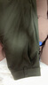 优衣库女装针织廓形长裤/弯刀镰刀裤子25秋冬新款483722 483722/57深橄榄色 L 实拍图