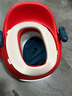 日康（rikang）儿童马桶 宝宝坐便器婴儿便盆  PU软垫三合一功能 红色X2004-1 实拍图