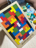 煦贝乐儿童早教益智玩具男女孩俄罗斯方块积木拼图七巧板手工节生日礼物 实拍图