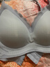 都市丽人10A抗菌运动内衣女凉感冰丝文胸无痕夏季超薄款聚拢胸罩蓝色M 实拍图