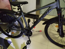 兰令MT300山地自行车成年人变速油碟刹减震前叉越野骑行代步赛车 消光灰【铝合金+油刹+可锁前叉】 26英寸【160-175cm】 27速-标准版 实拍图