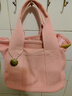 摩奇奥（MOQO）千层包女士帆布包手提包多隔层小包包妈咪外出手拎包袋子 粉色 【小】手提 实拍图
