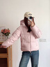 森马（Semir）羽绒服女90绒子短款轻暖三防可爱花苞帽2025冬新款立体防风外套 【正肩显瘦廓形】橡皮粉61216 S 实拍图